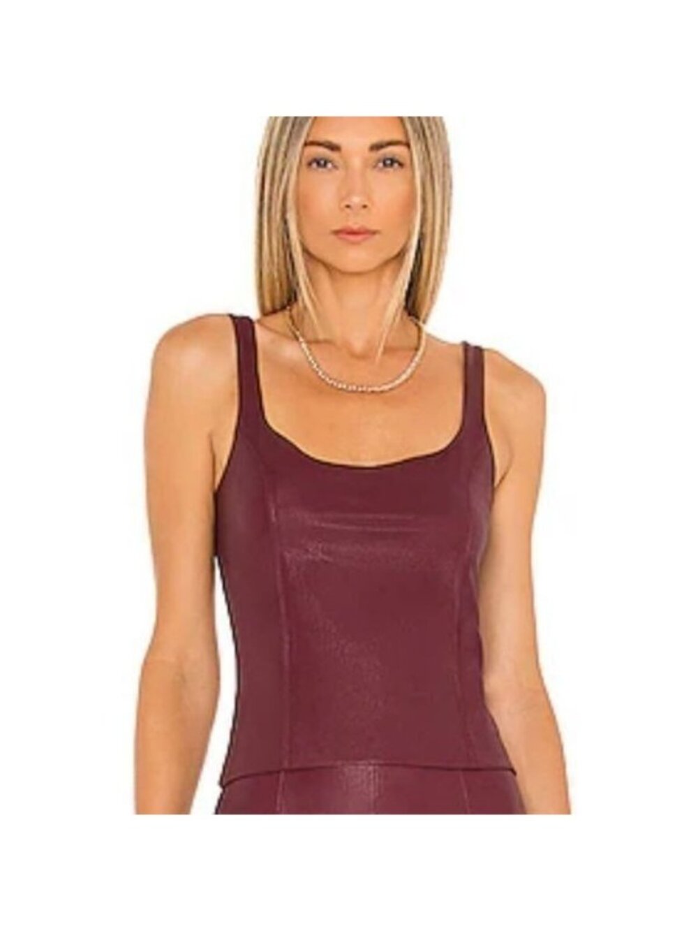 Amanda Uprichard faux leather top